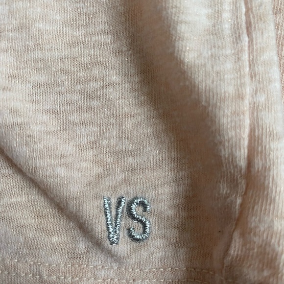 Victoria's Secret Cotton Blend Shimmers V-Neck Short Sleeve Tee Medium - Picture 5 of 5